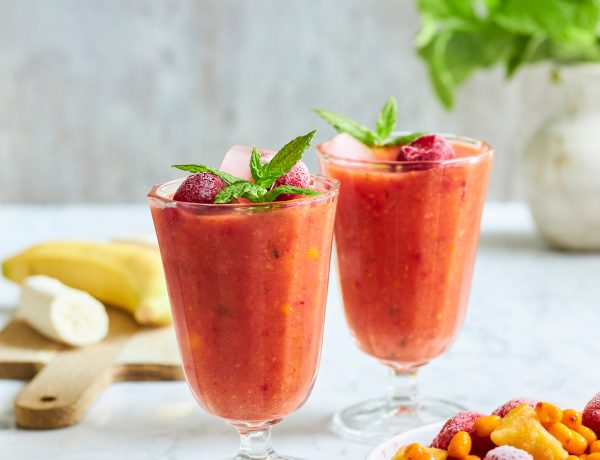 Bärmix med mango